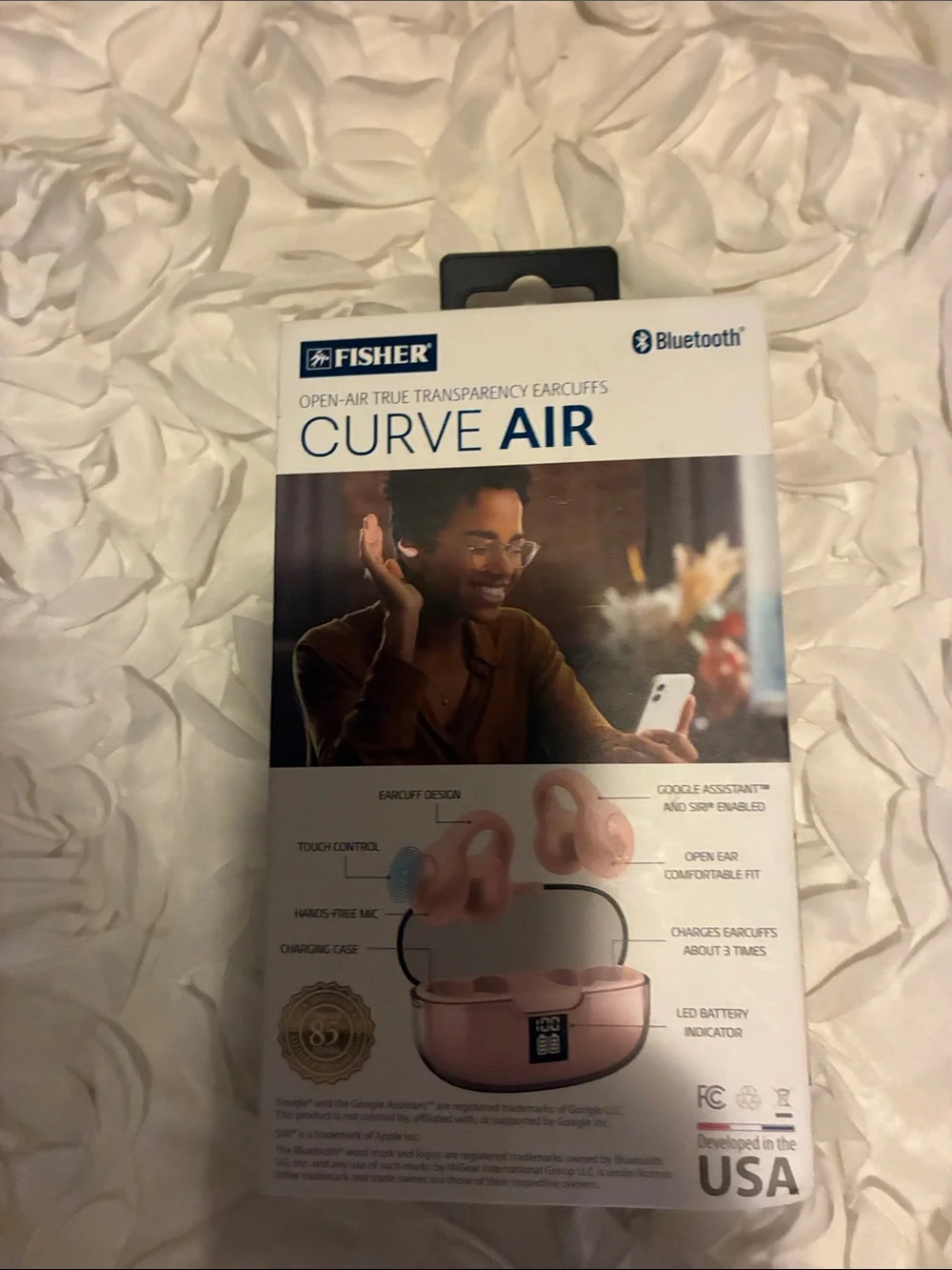 Curve Air Bluetooth Open-Air Earbuds - Rose Gold